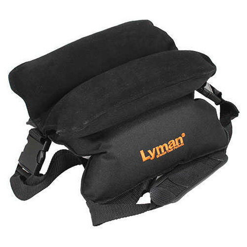 Lyman Universal Bag Rest Filled Black Standard Size is Equipped with a Sturdy Carry Strap and Adjustable Tensioni