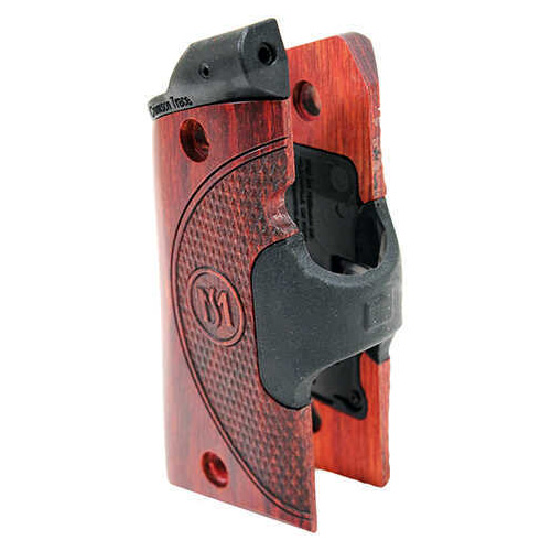 Crimson Trace Corporation Master Series LaserGrip  Government/Commander Natural Rosewood Micro-Compact Diode Fits Am