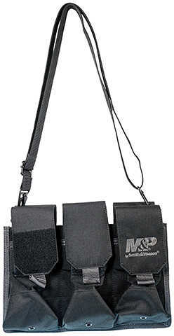 M&P Accessories 110181 Pro Tac Mag Pouch Black Nylon 11.125" x 7.75" x 6" External
