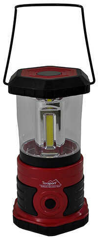 Texsport 600 Lumen LED Camp Lantern - Black/Red