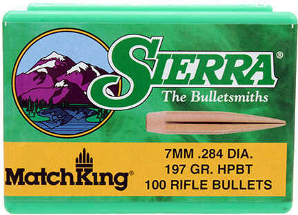 Sierra Bullets 7MM .284 197 Grains HP-BT Match 100CT