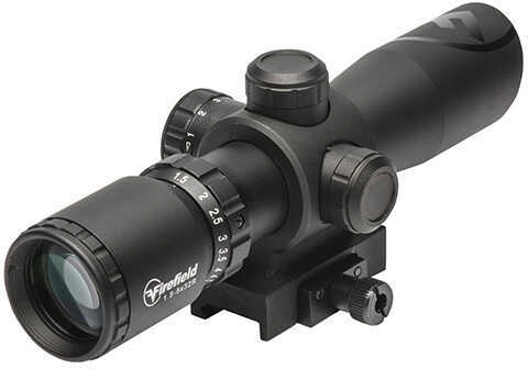 Firefield FF13062 Barrage with Red Laser 1.5-5x 32mm Obj 42-14.7 ft @ 100 yds FOV Black Matte Finish Illuminated Red/Gre