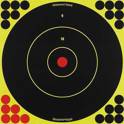Birchwood Casey Bc-34050 Shoot-N-C Bull's-Eye Bullseye Adhesive Paper Target 12" 50 Per Pkg
