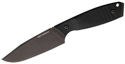 Ontario Cerberus Fixed 4.8 in Black Blade G-10 Handle