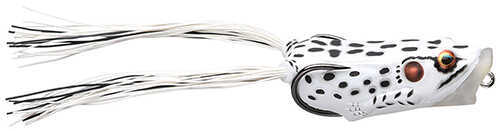 LiveTarget Lures Frog Body Hollow Body Popper Bait Freshwater, 2 1/2" Length, 1/2 oz Weight, Albino/White, Per 1 Md: FHP