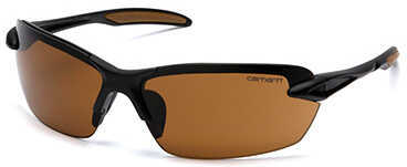 Pyramex Safety Products Carhartt Spokane Safety Glasses Sandstone Bronze Lens with Black Frame Md: CHB318D