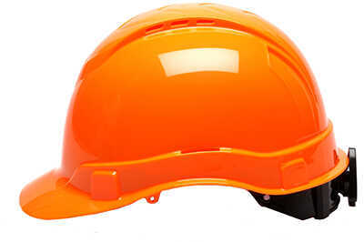 Pyramex Safety Products Ridgeline Cap Style Vented Hard Hat 4 Point Ratchet, Hi Vis Orange Md: HP44141V