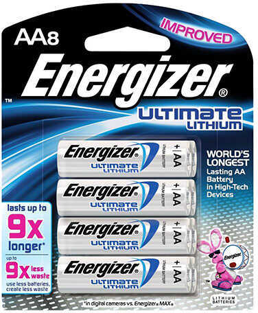 Energizer Ultimate Lithium Batteries AA 8-Pack