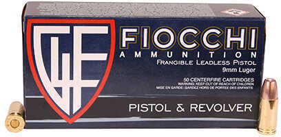 9mm Luger 100 Grain Non-Tox Frangible 50 Rounds Fiocchi Ammunition