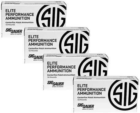 9mm Luger 115 Grain Full Metal Jacket 200 Rounds Sig Sauer Ammunition
