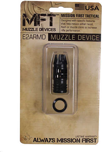 Mission First Tactical 3 Prong Ported Muzzle Brake 223REM/5.56 NATO Fits AR-15 Crush Washer Included E2ARMD1