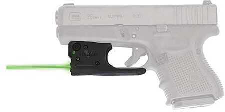 Viridian Weapon Technologies Reactor 5 G2 Green Laser Fits Glcok 19/23/26/27 Black Finish Features ECR INSTANT-ON Includ