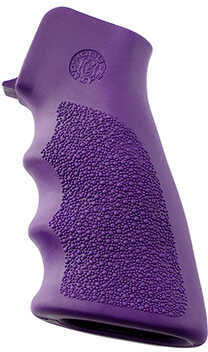 Hogue 15006 Rubber Grip with Finger Grooves AR-15 Textured Purple