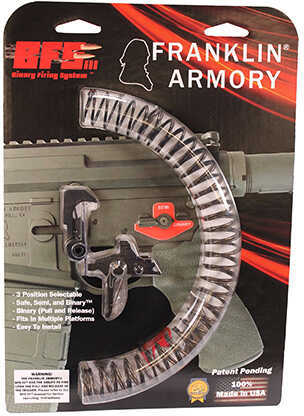 Franklin Armory BFSIII AR-S1 Trigger STRT Straight Binary 00-50086-Black