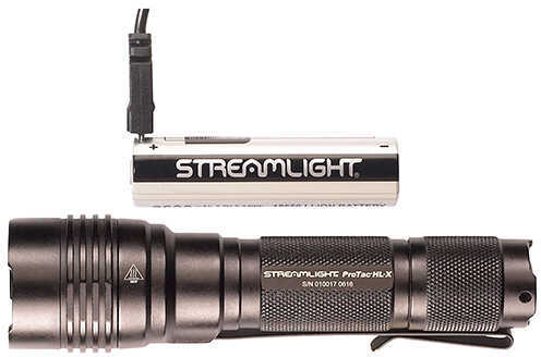 Streamlight Pro-Tac HL-X USB Rechargeable Flashlight, 1000 Lumens, Aluminum, Black