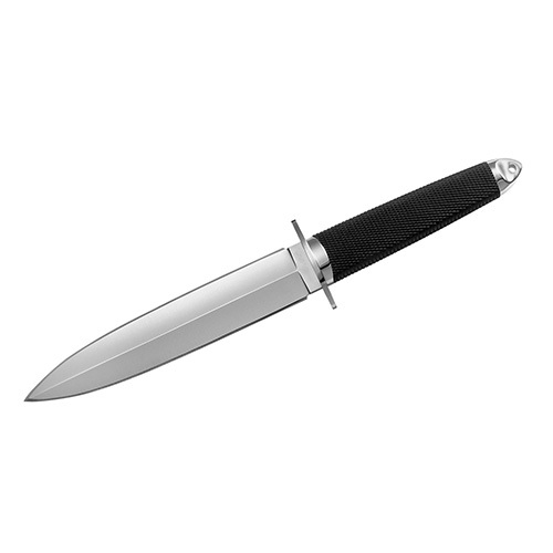 Cold Steel Cs-35AA San Mai Tai Pan 7.50" Fixed Spear Point Plain Vg-10 Blade/ Black Textured/Oval Kray-Ex Handle