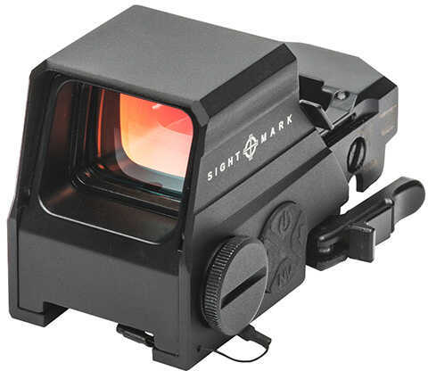 Sightmark SM26034 Ultra Shot M-Spec LQD 1x 33x24mm 65 MOA Illuminated Red Circle Dot Crosshair CR123A Lithium Black Matt
