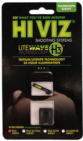 HIVIZ LITEWAVE H3 Tritium Pipe Set for Glock Models No 42/43