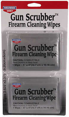 Birchwood Casey Gun Scrubber Firearm Cleaner Take-Alongs, 12 Wipes Md: 33312