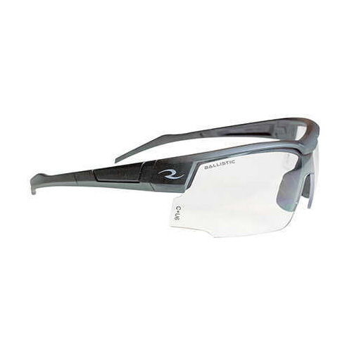 Radians Sb0110Cs SkyBow Shooting Glasses Clear Lens Black Frame