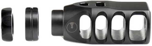 Ultradyne USA Pegasus Compensator Muzzle Brake with Timing Nut AR-10 6.5 5/8"-24 Thread 1.360 Outside Diameter Steel Nit
