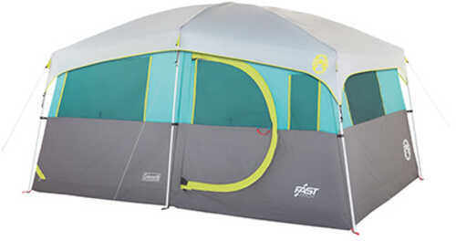 Coleman Tenaya Lake Lighted 8 Person Cabin Tent - Teal/Gray