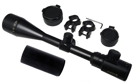 Vector Optics Rifle Scope 4-16X50 Adjustable Objective With Red And Green Illuminated Range Finding Reticle.