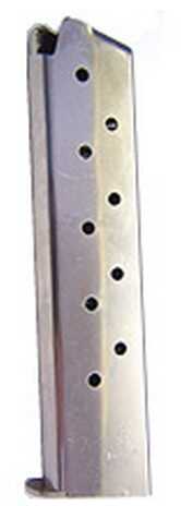 Mecgar Magazine 45 ACP 10Rd Fits 1911 Nickel MGCG4510N