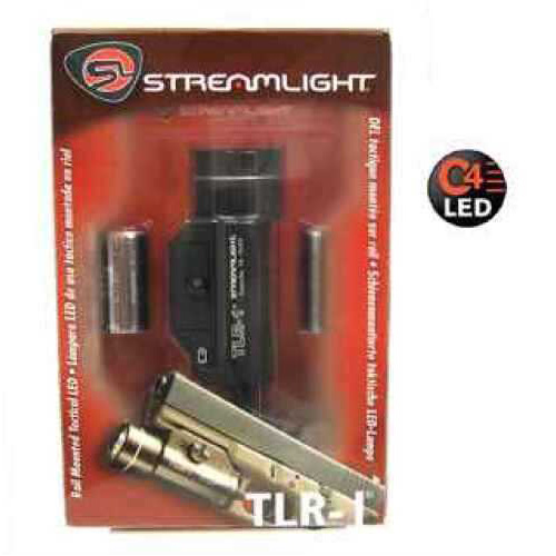 Streamlight 69110 TLR-1 Rail Mounted Flashlight LED 300 Lm CR123A (2) Alum Black