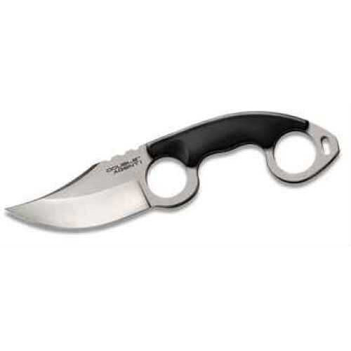 Cold Steel Double Agent Fixed Blade Knife AUS 8A/Polished Plain Clip Point Secure-Ex Sheath 3" AUS 8A/Black G10 Blister