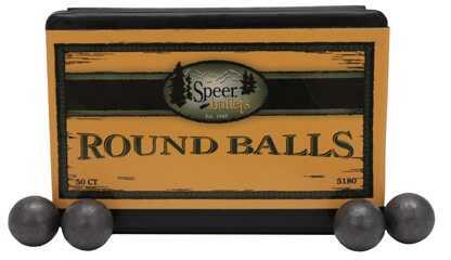 Speer Round Lead Balls 58 Caliber 278 Grain 50/Pack Md: 5180
