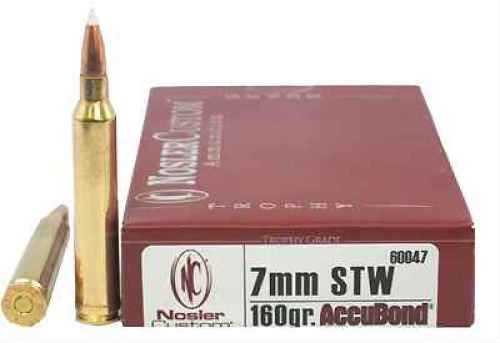 7mm Shooting Times Westerner Mag 160 Grain Ballistic Tip 20 Rounds Nosler Ammunition Magnum