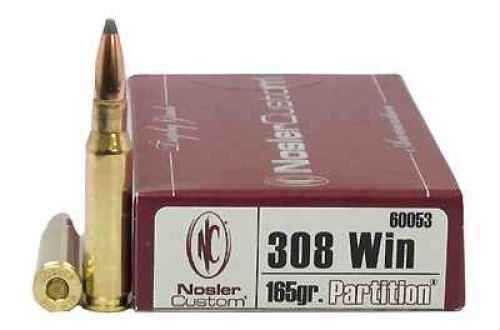 308 Win 165 Grain Soft Point 20 Rounds Nosler Ammunition 308 Winchester