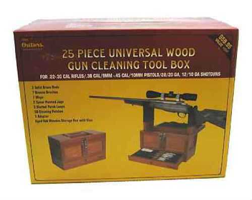 Outers 25 Piece Universal Wood Gun Cleaning Box Md - Gun Cleaning Kits &  Gun Cleaning Supplies at  : 1018441201