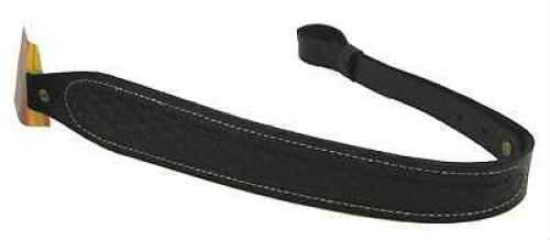 Hunter Company 027-138-01 Cobra Black Leather/Suede With Basket Weave Design For Rifle