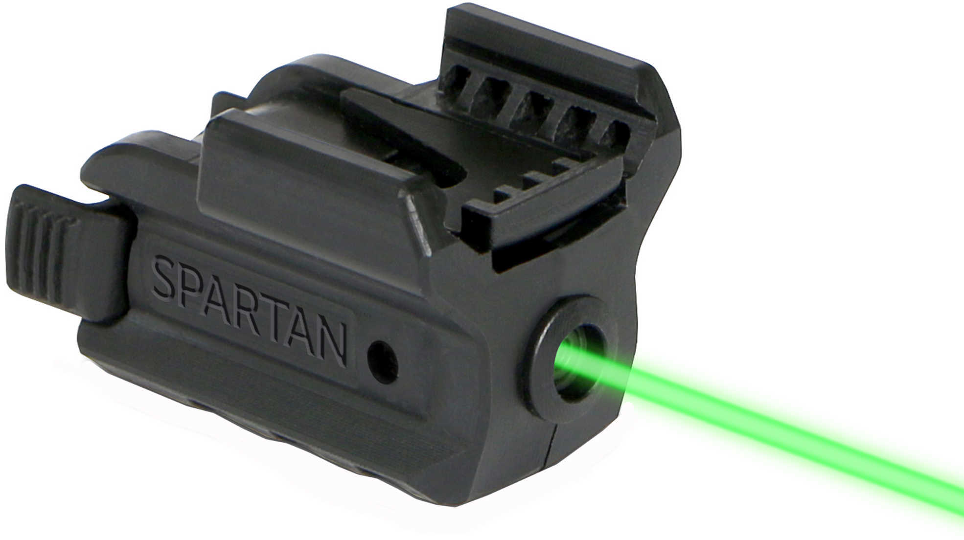 LaserMax SPSG Spartan Green 520nm Minimum 1" Picatinny/Weaver Rail Blk