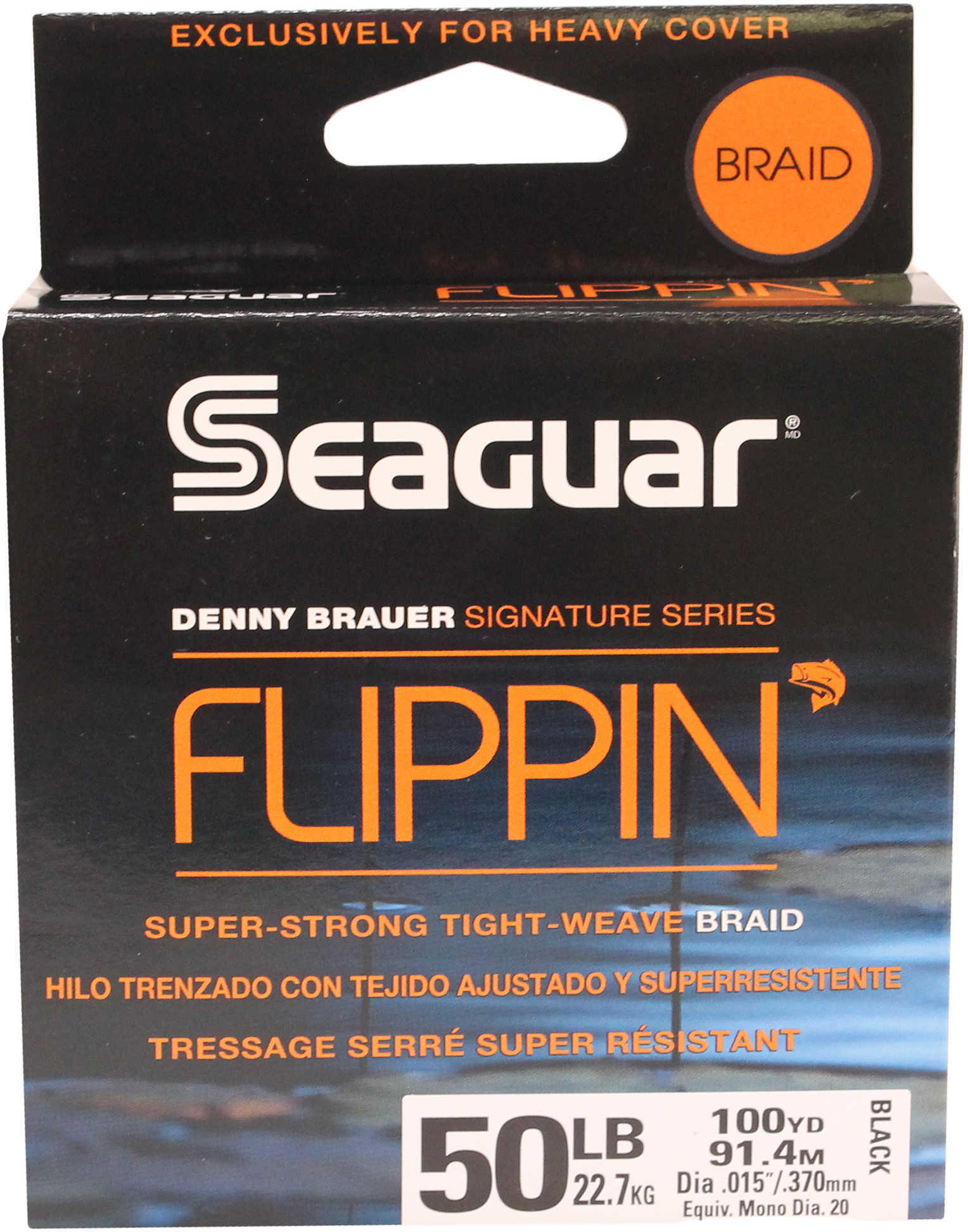 Seaguar Flippin' Braid 50 Pound 100 Yard Black