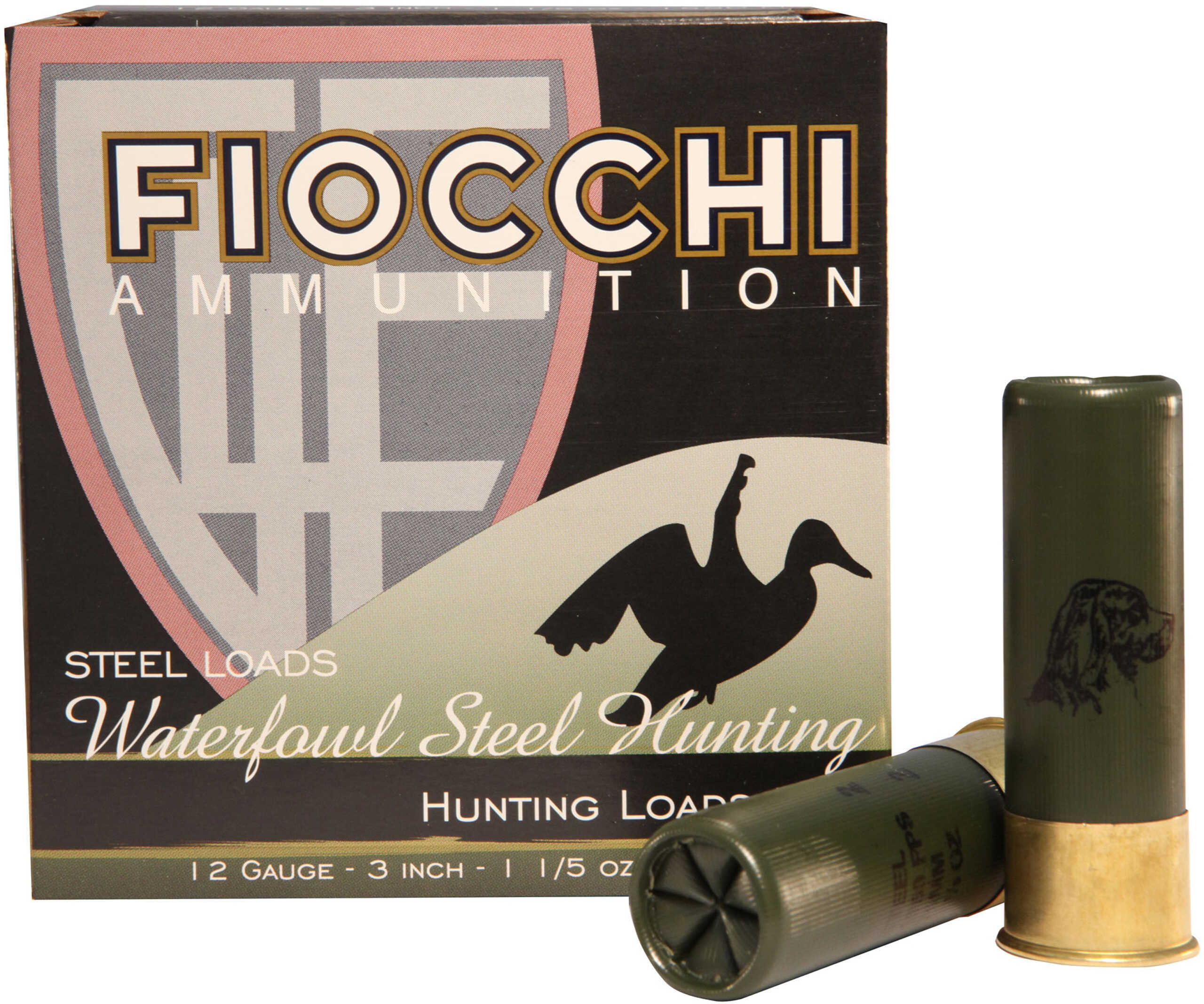 12 Gauge 3" Steel #4  1-1/5 oz 25 Rounds Fiocchi Shotgun Ammunition