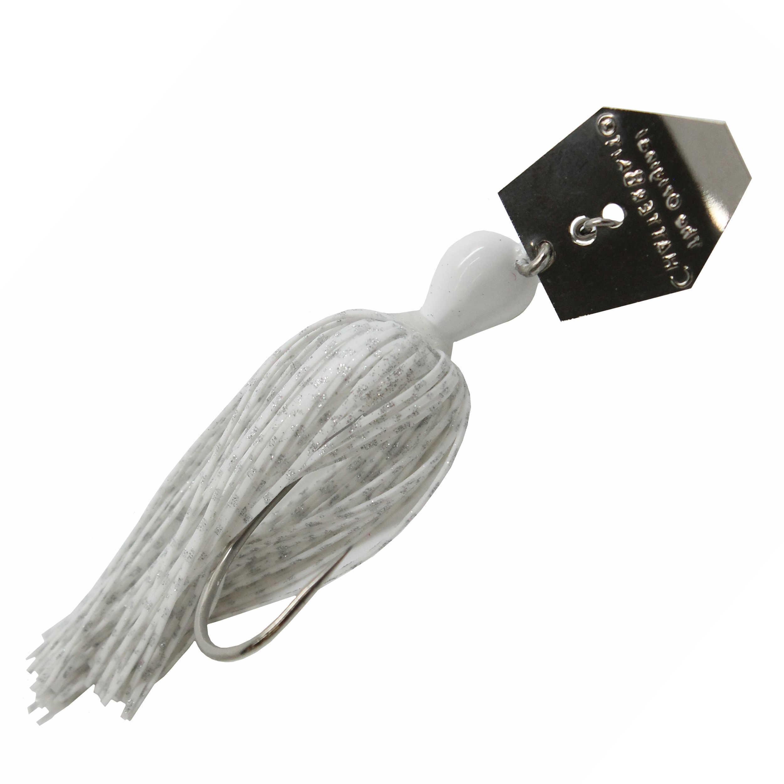 Z-Man Fishing Products Chatter Bait 1/2 Ounce 5/0 Hook Size White Lure, Md: CB12-15
