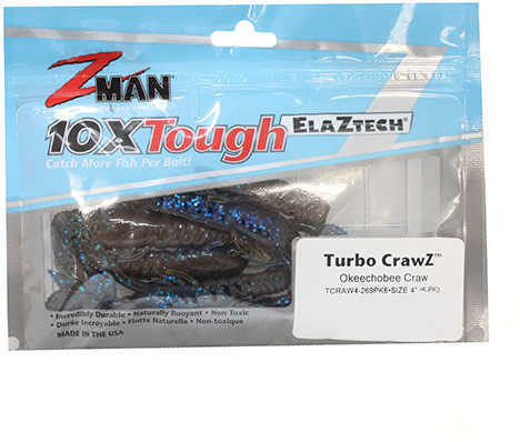 Z-Man Turbo CrawZ 4-Inch Bait Okeechobee 6-Pack Md: TCRAW4-269PK6