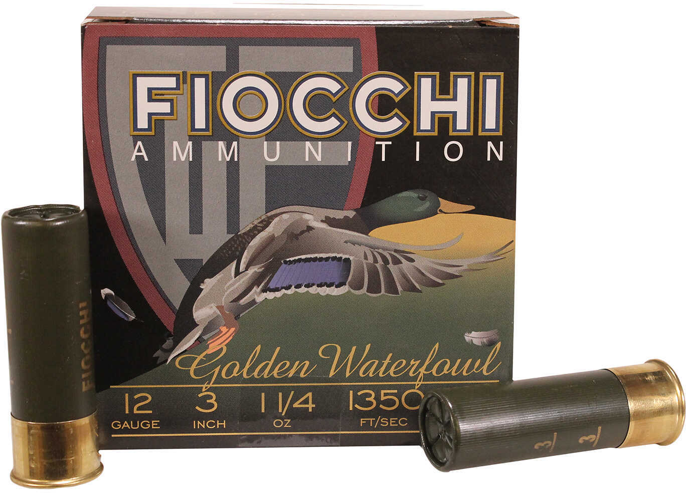 12 Gauge 3" Steel #2  1-1/2 oz 25 Rounds Fiocchi Shotgun Ammunition