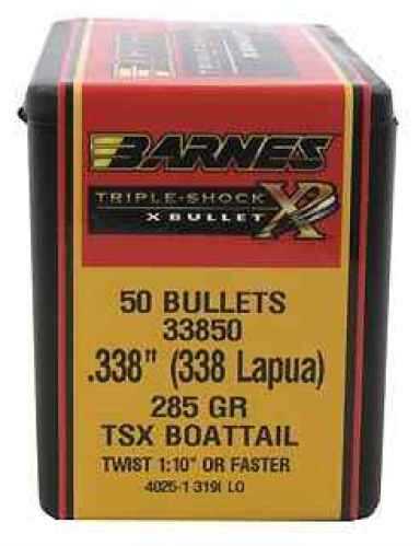 Barnes 338 Caliber .338 Diameter 285 Grain TSX Boat Tail 50 Count