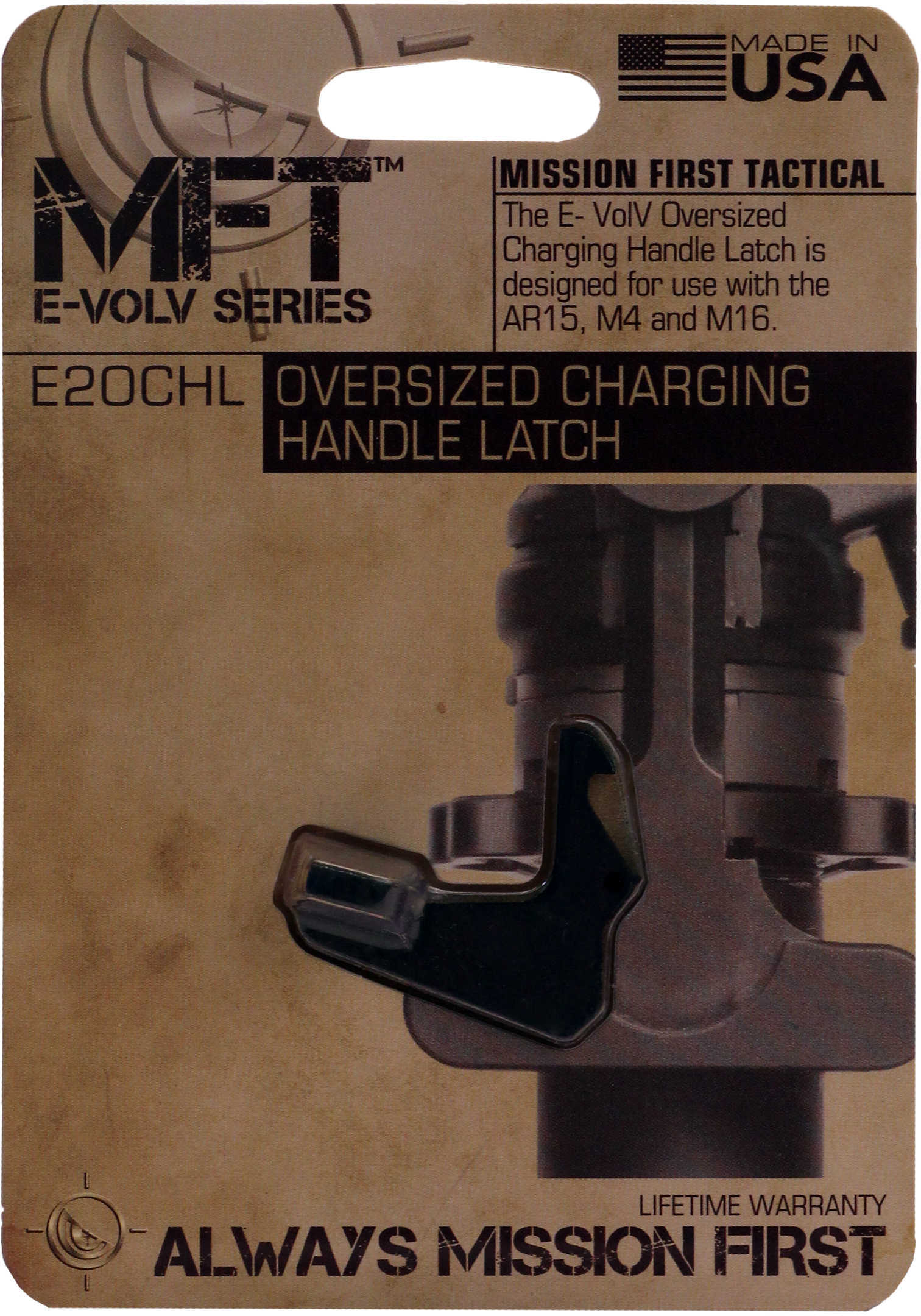 AR-15 E-VOLV Charging Handle Latch Oversized