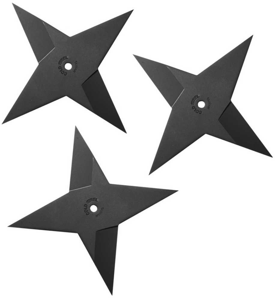 Cold Steel Medium Sure Strike Throwing Star 3-Pack Black
