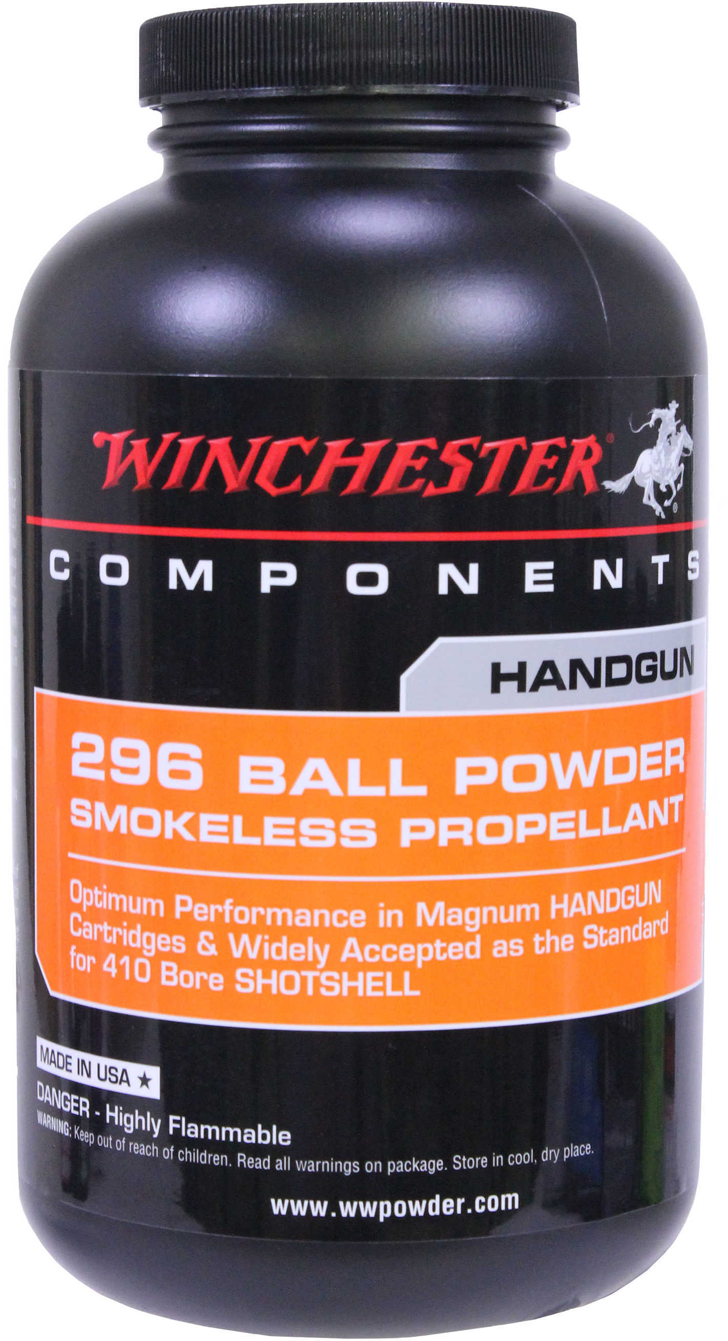 Winchester Powder 296 Smokeless 1 Lb Reloading