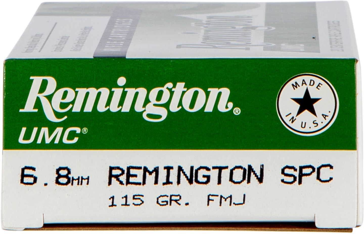 Remington UMC Centerfire Rifle Ammo 6.8 Rem. SPC 115 gr. FMJ 20 rd. Model: R24035