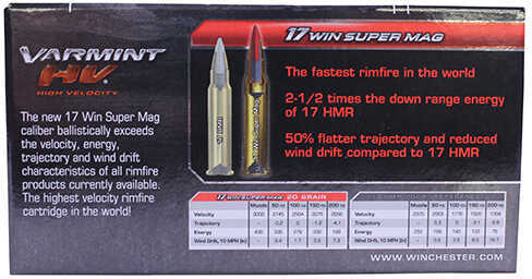 17 Win Super Mag 20 Grain Ballistic Tip 50 Rounds Winchester Ammunition