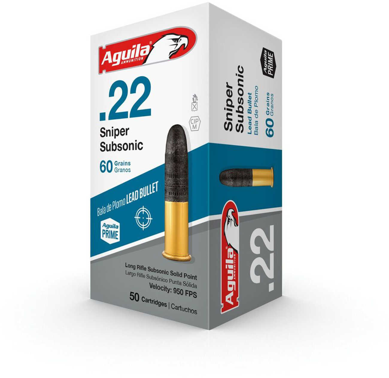 22 Long Rifle 60 Grain Lead 50 Rounds Aguila Ammunition