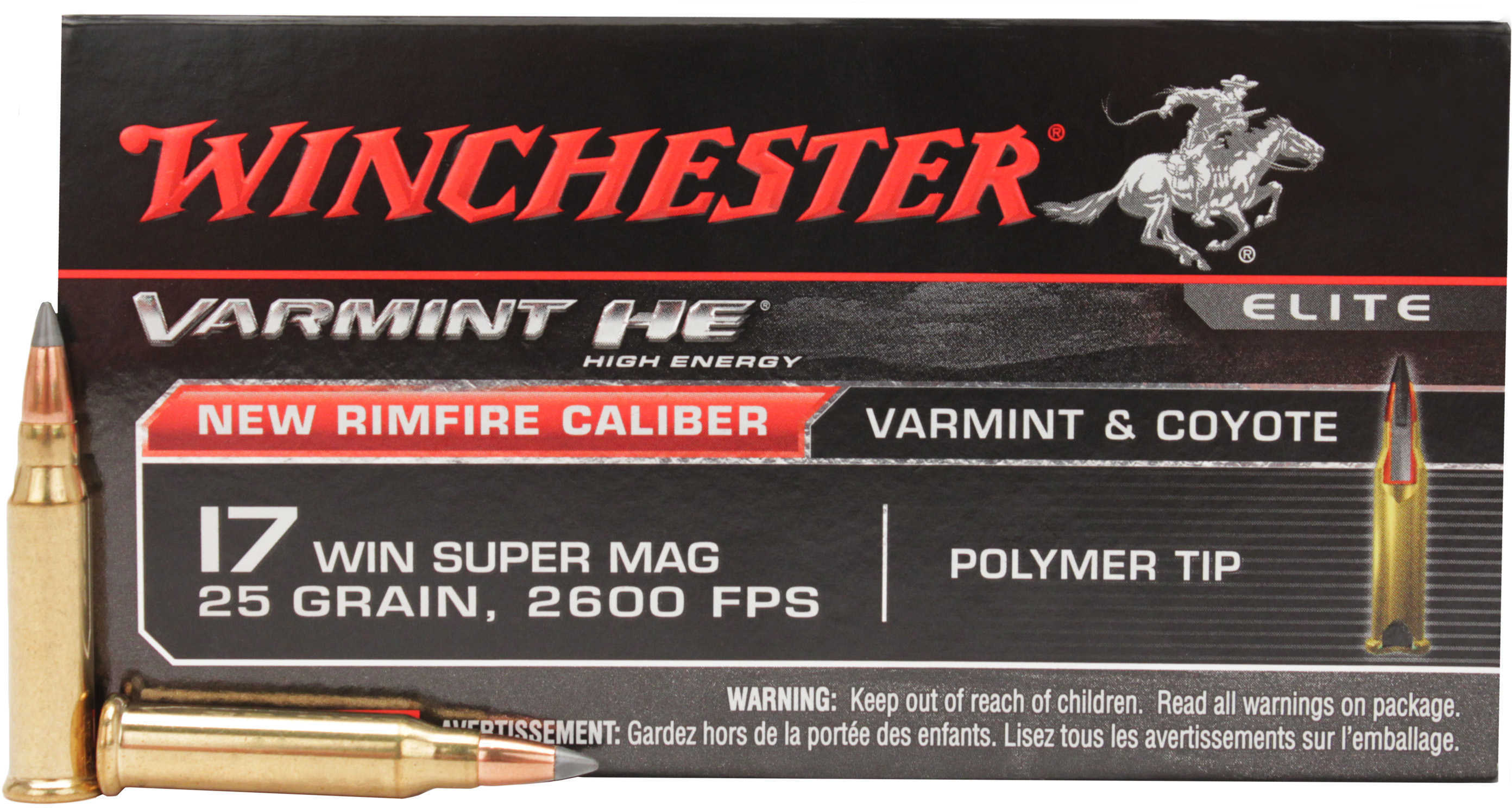 17 Win Super Mag 25 Grain Ballistic Tip 50 Rounds Winchester Ammunition