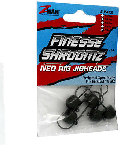 Z-Man Finesse Shroomz Jighead 1/5Oz 5Pk Green Pumpkin Model: FJH15-01PK5
